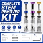 3pcs 7 Pin Tubular Locksmith Tool Set Training Repair Practice Padlock Kit Us   
