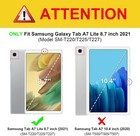 Tri-fold Stand Case For Samsung Galaxy Tab A7 Lite 8 7 Inch 2021 Hard Back Cover
