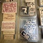 Huge Rubber Stamp Lot 100  Stamps Holiday  Festive Artistic