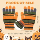 Striped Orange And Green Fuzzy Gloves Halloween Movie Cosplay Accessories Large