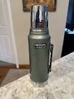 Vintage Usa Made Aladdin Stanley Thermos Green 1 Quart A944dh W  Box  B115