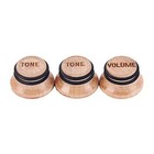 3pcs Maple Wood Guitar Volume Control Knob For Electric Guitar