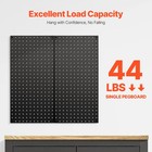 Uimoso 2 Metal Pegboard Panels 32 x16  Wall Organizer For Tool Storage In Garage