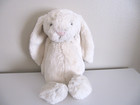 Jellycat Bashful Bunny Cream White Animal Plush 12 Inch Retired Stuffed Rabbit
