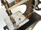 Vintage Casige Germany Black Painted Metal 8  Children Sewing Machine Toy
