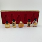 Vintage Parfums De France 5 Miniature Perfume Set Charrier Vallauris Clear Box