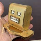Vtg Mechanical Perpetual Flip Desk Calendar 1930 Art Deco Caduceus Medical Dr