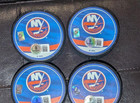 2025 2026 New York Islanders Signed Retro Puck Lot Horvat Sorokin Beckett Coa