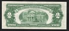 1953-b  2 Legal Tender Red Seal Two Dollar Bill Fr 1511 0157
