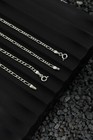 Solid 925 Sterling Silver Men s 2mm Figaro Necklace Chain Boys Womens Gift