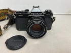 Vintage Asahi Pentax Mv 35mm Film Black Slr Camera With 50mm Lens Untested