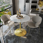 Round Dining Table Marble Tulip Kitchen Table Pedestal Mid-century Leisure Table
