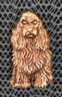 Cocker Spaniel Pin   Brooch   Jj Jonette Jewelry   Artifacts Line   Gold Finish