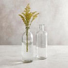Clear Glass Vase Large Home D  cor Centerpiece Showpiece Vases - Pack Of 2