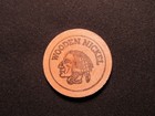 Worthington  Indiana Wooden Nickel Token -short s Country Store Wood Nickel Coin