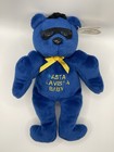Celebrity Bears Star  1 Arnold Schwarzenegger Blue Beanbag Plush Bear With Tag