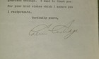 Calvin Coolidge 6th Nov 1920 Typed Letter Signed As Governor 
