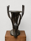Art Nouveau C1890-1910 Stag s Head Rhyton Solid Bronze Drinking Stein Very Rare