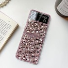 Diamond Case For Moto Razr 2024 cute Pink Sparkly Crystal 3d Handmade Full 
