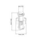 10-50pc Transparent Female To Female Coupler Luer Tube Connector Easy To Use