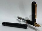 Pilot Tiger 600 Black Fluted   Gold Fountain Pen - F Nib - 1970s - New-old-stock
