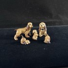 Hagen Renaker Cocker Spaniel Family Lot 5 Vintage Miniature Ceramic Dogs