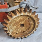 Antique Thompson Orange Cast Iron Tractor Water Sprinkler Traveling Walking Aid