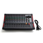 16dsp Power Mixer Professional Mixing Amplifier 12 Ch W  Usb Slot Trs Bluetooth