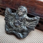 Ancient Chinese Hongshan Culture The Old Carved nice  Black Pendant Statue 3279