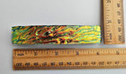 Fused Large Multicolor Handcrafted Dichroic Glass Genuine French Hair Barrette