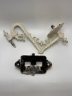 Antique Victorian Cast Iron Swing Arm Wall Sconce bracket Oil Lamp Holder
