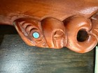 Vintage Maori Whaihaka Patu Short Club Tiki Wood Hand Carved New Zealand