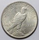 1925  1 Peace Silver Dollar Uncirculated - Raw - Light Toning   Nice Luster