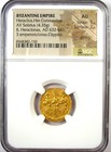 Heraclius  Her  Constantine   Heraclonas Gold Av Solidus Coin 632-641 Ad  Ngc Au