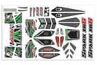 Team Corally C-00180-1169-g Green Body Decal Sheet Pre-cut Spark Xb6 Rc Buggy