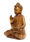 20  Large Heavy Hand Carved Wooden Serene Meditating Buddha Art Statue Sculpture