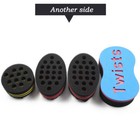 4x Wave Barber Hair Brush Sponge For Dreads Afro Locs Twist Curl Coil Magic Tool