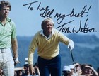 Tom Watson Authentic Hand Signed 8x10 Photo Golf Pga Masters
