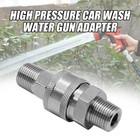 3 8  Npt Stainless Steel Pressure Washer Quick Connect Adapter Set 5000 Psi
