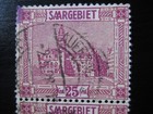 Saar Saarland Mi   100 Pf I Scarce Used Stamp W  Plate Flaw  Cv  36 00