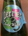 Andy Warhol Perrier Bottle  Unopened  25 3 Oz  750 Ml