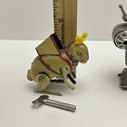 Vintage Wind Up Sparkling Walking Ray Robot Space Toy Plastic Tin Toys