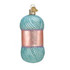 Old World Christmas Crochet Yarn Glass Ornament Free Box 32403 New