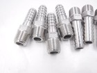 10 Pack 3 8 id Barb X 1 4 mnpt 316 Stainless Steel Hose Barb Connectors