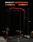 2000lbs Power Cage All-in-1 Home Gym Squat Rack With Lat Pulldown System