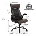    Executive Office Chair  Ergonomic Leather Desk Chair  Widened Adjustable He   