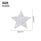 200pcs Star Confetti Glitter Confetti Table Decor 1 2x1 2inch silver