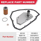 Cvt Transmission Filter With Gasket Kit Compatible With Nissan Sentra Versa