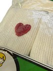 Vintage Little Girls Hearts Bows Socks Classii Lass Made In Usa 9-11 New Nos
