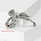 Vintage Style Sparkling Black Rhinestone Flower Brooch Pin Silver Jewelry Gift
